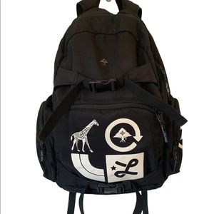 Lrg limited research group black backpack container collection